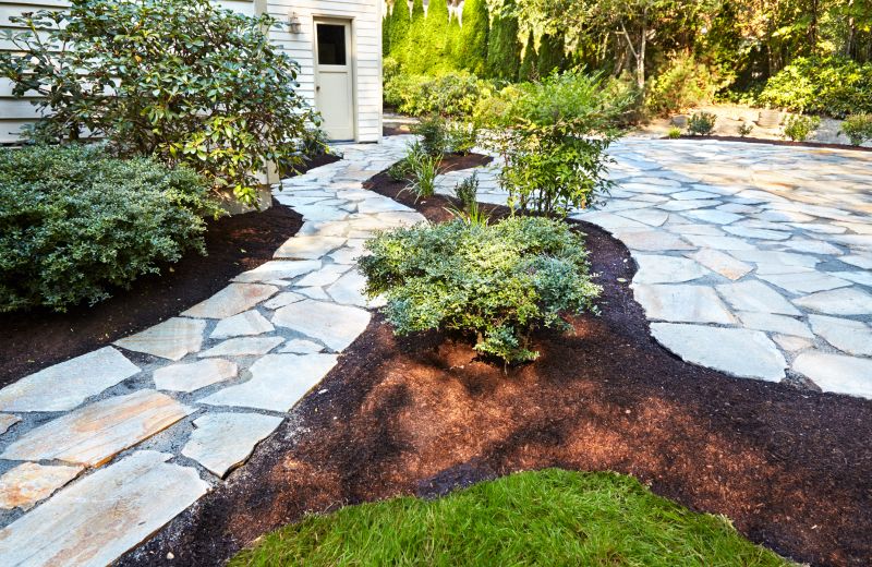 Landscaped Paver Path